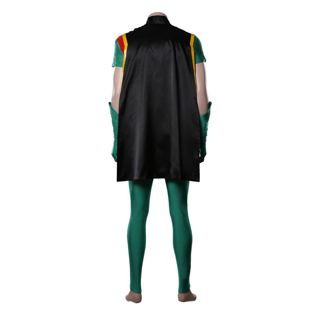 Teen Titans Robin Cosplay Kostüm Jumpsuit Halloween Karneval Outfits