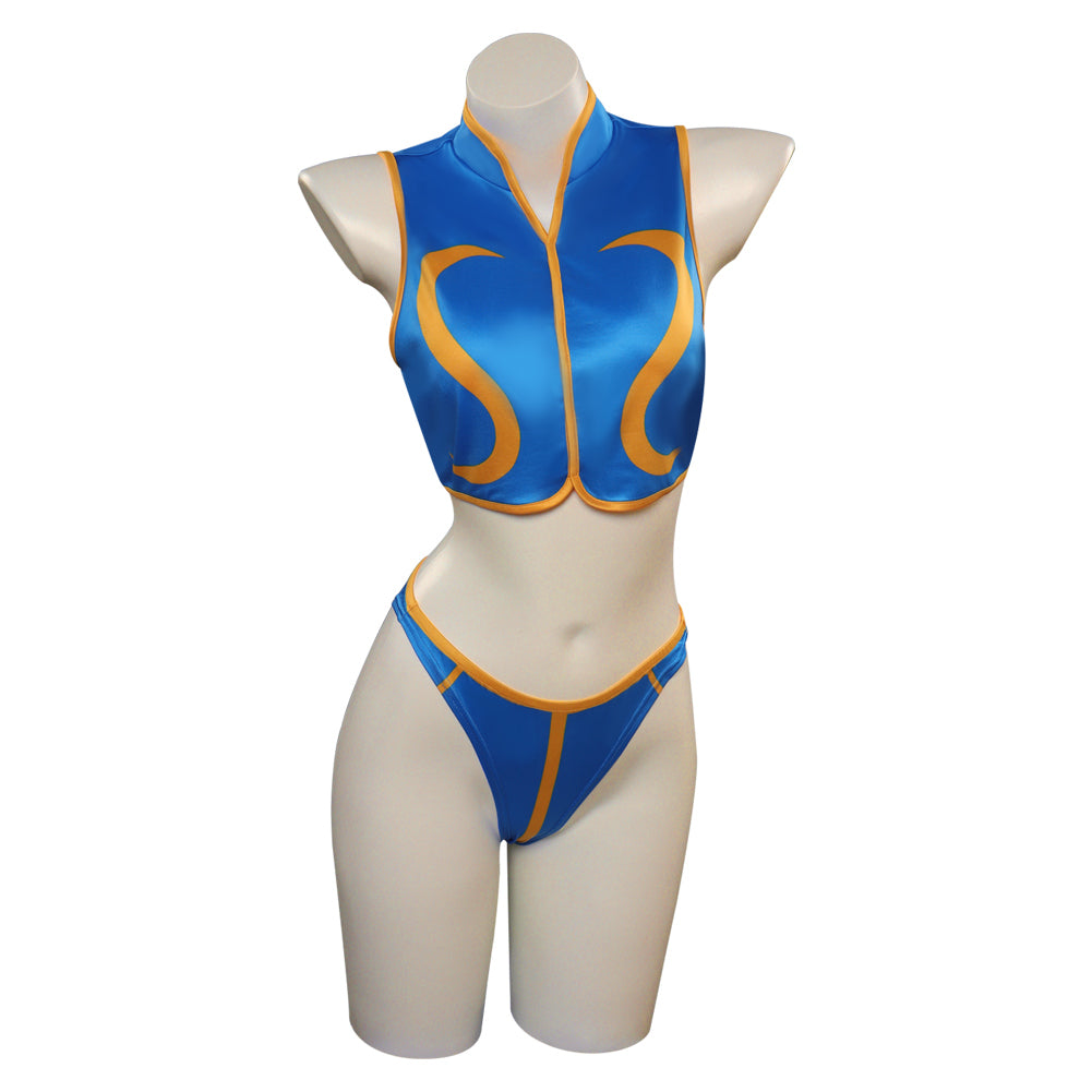 Street Fighter 5 Chun-Li Cosplay Damen Bademode Halloween Karneval Party Anzug