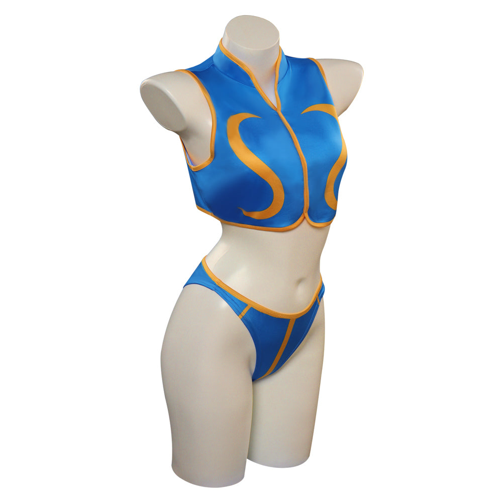 Street Fighter 5 Chun-Li Cosplay Damen Bademode Halloween Karneval Party Anzug