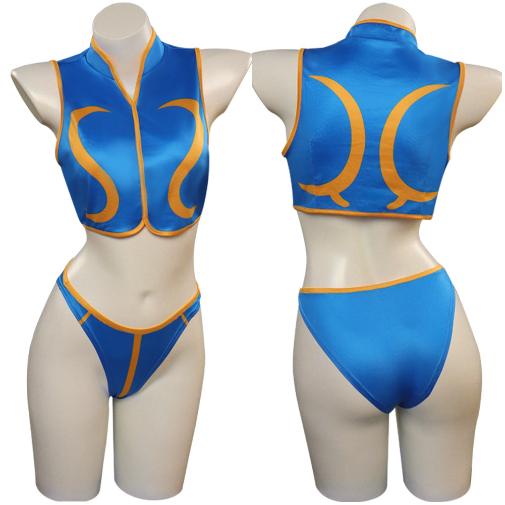 Street Fighter 5 Chun-Li Cosplay Damen Bademode Halloween Karneval Party Anzug