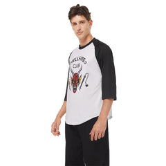Stranger Things Staffel Hellfire Club Erwachsene Eddie Munson T-Shirt Cosplay Kostüm Halloween Karneval Outfits