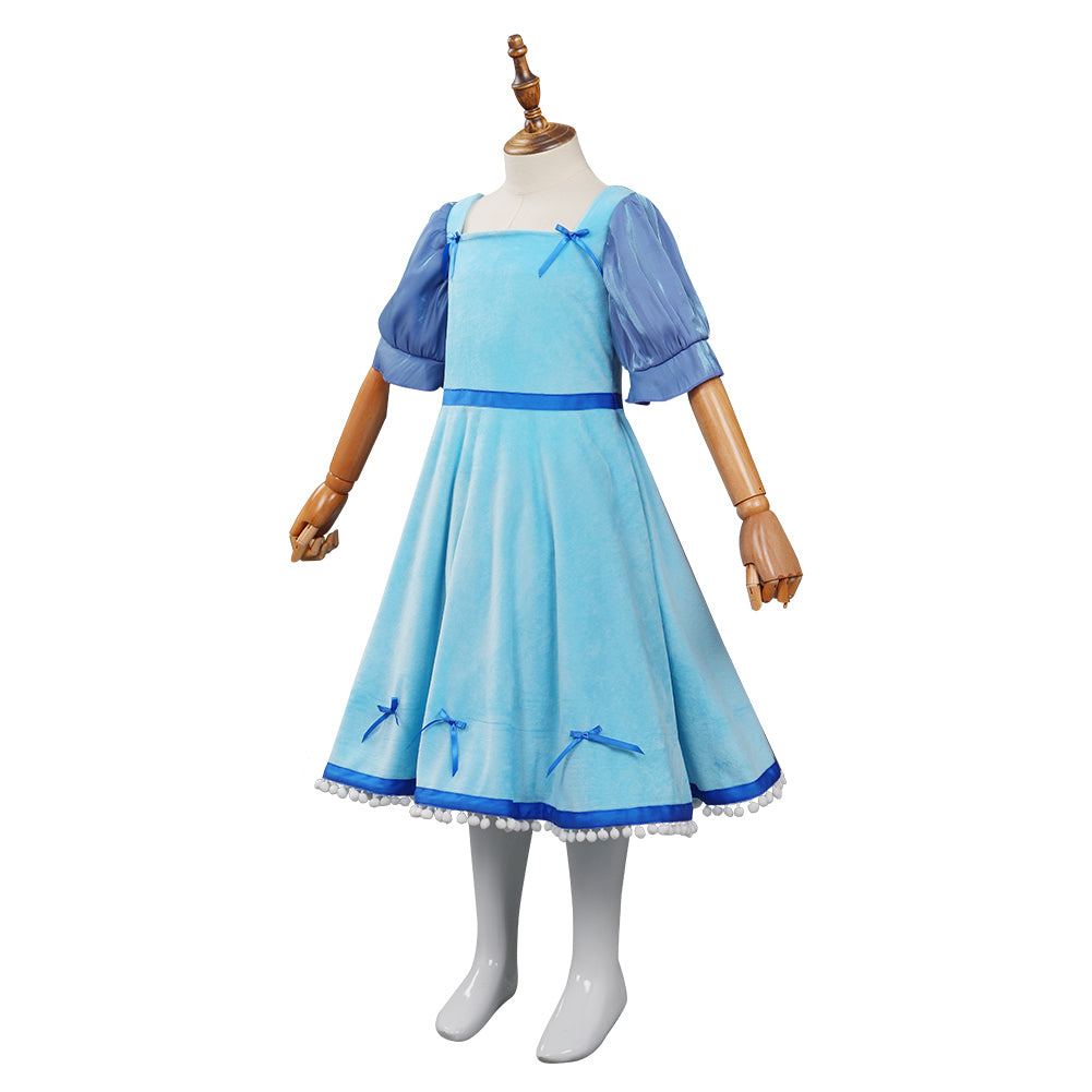 Kinder Peter Pan Wendy Cosplay Kostüm Nightgown Outfits Halloween Karneval Schlafanzug