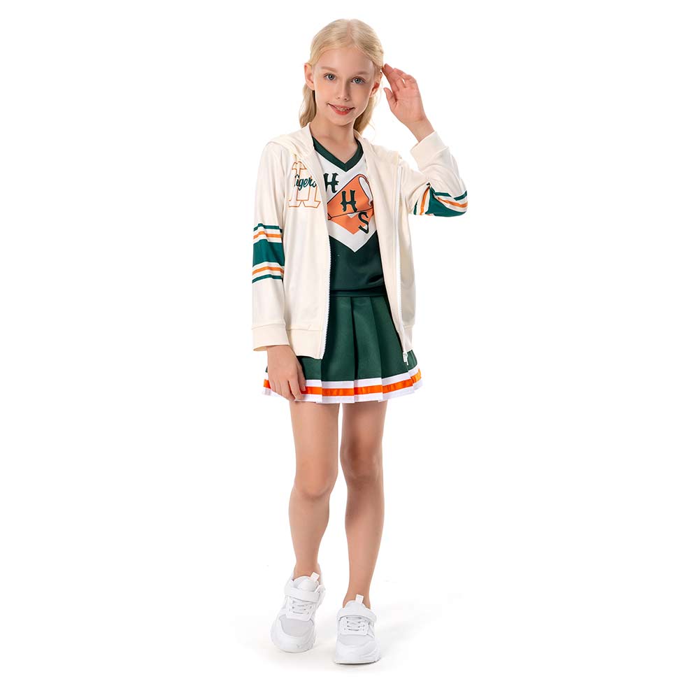 Kinder Stranger Things 4 Chrissy Cosplay Hawkins High School Outfits Halloween Karneval Jacke