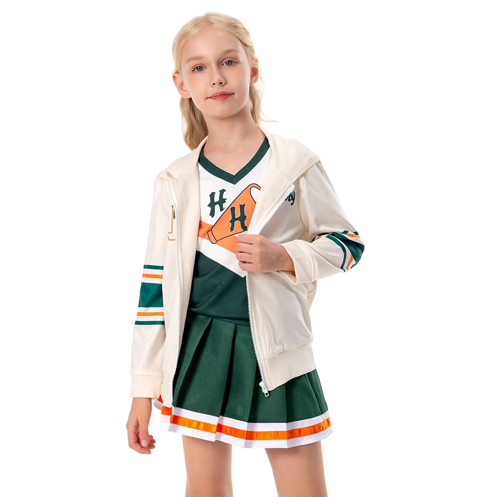 Kinder Stranger Things 4 Chrissy Cosplay Hawkins High School Outfits Halloween Karneval Jacke