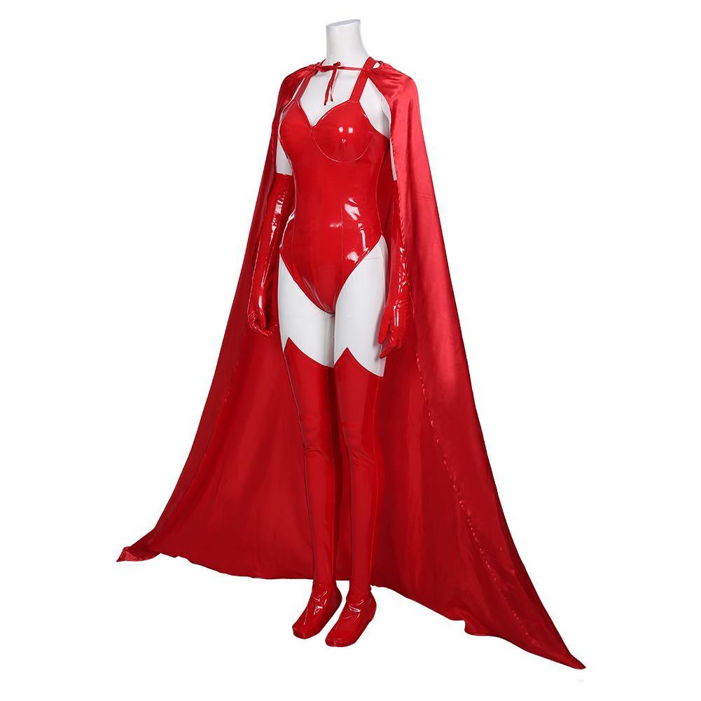 WandaVision - Scarlet Witch Wanda Maximoff Cosplay Kostüm Halloween Karneval Kostüm - cosplaycartde
