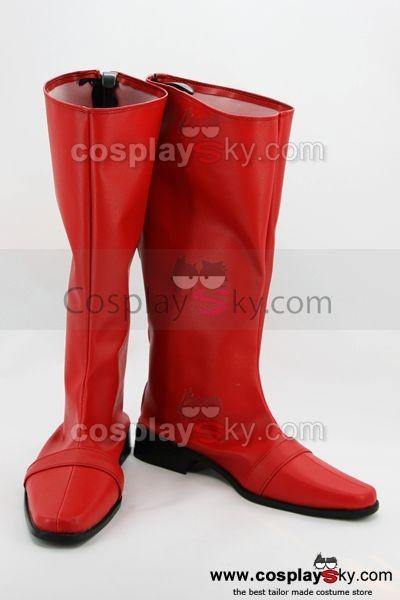 Power Ranger Cosplay Schuhe Stiefel Maßgeschneiderte Rot - cosplaycartde