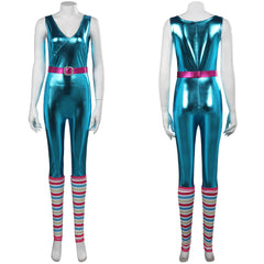 Film 2023 Barbie Rompers blaue Jumpsuit Cosplay Kostüm Halloween Karneval Outfits