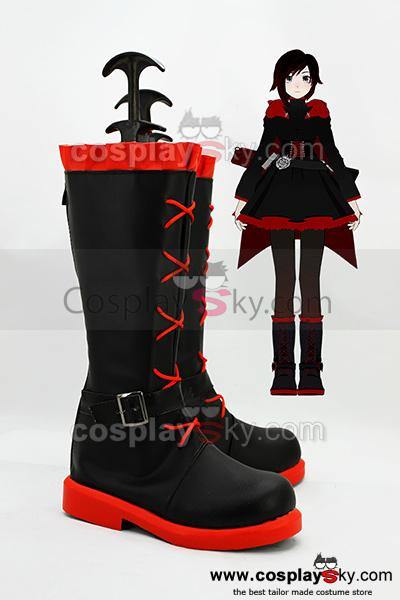 RWBY Rot Anhänger Ruby Cosplay Stiefel Schuhe - cosplaycartde