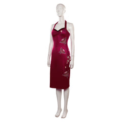 Resident Evil 4 Cosplay Ada Wong Kostüm Halloween Karneval Cheongsam	