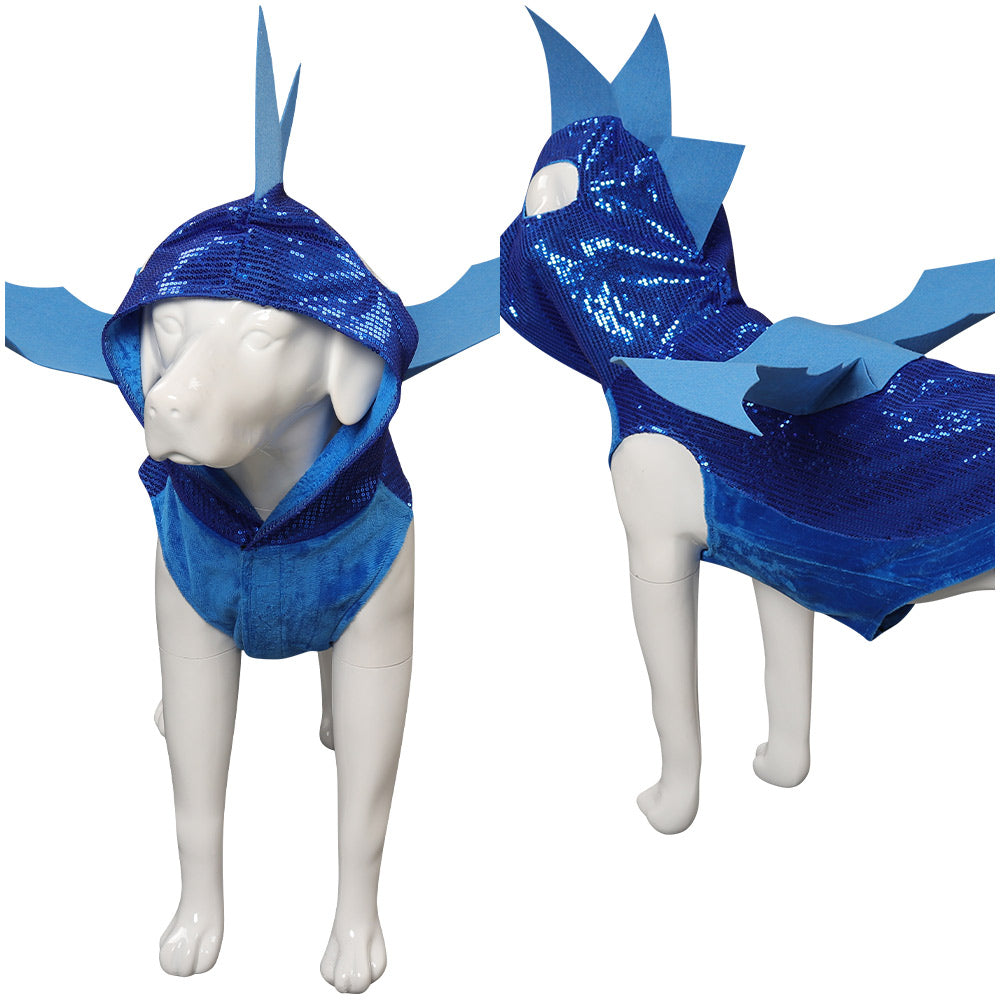 Hunde Dinosaurier Kostüm blau Halloween Cosplay Kostüm Karneval Outfits