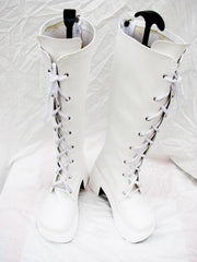 Sweet Klassischen Weiß high-heeled Stiefel Maßgeschneiderte Cosplay Schuhe