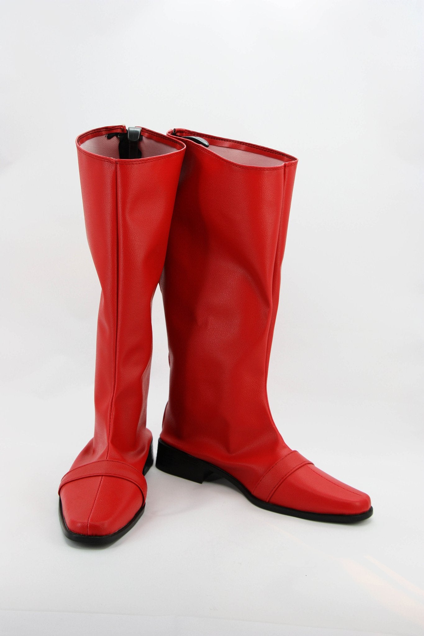 Power Ranger Cosplay Schuhe Stiefel Maßgeschneiderte Rot