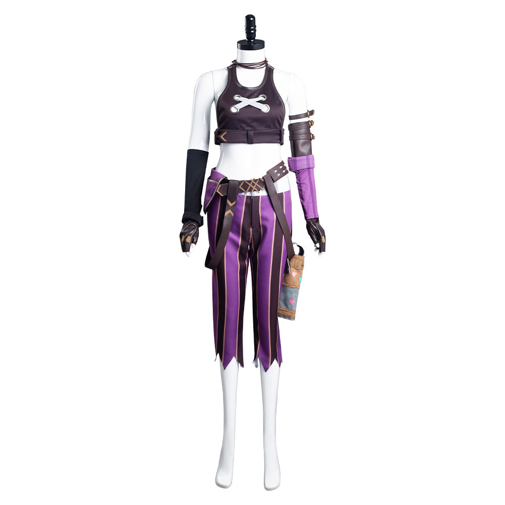 League of Legends LoL Jinx Cosplay Kostüme Outfits Halloween Karneval Set