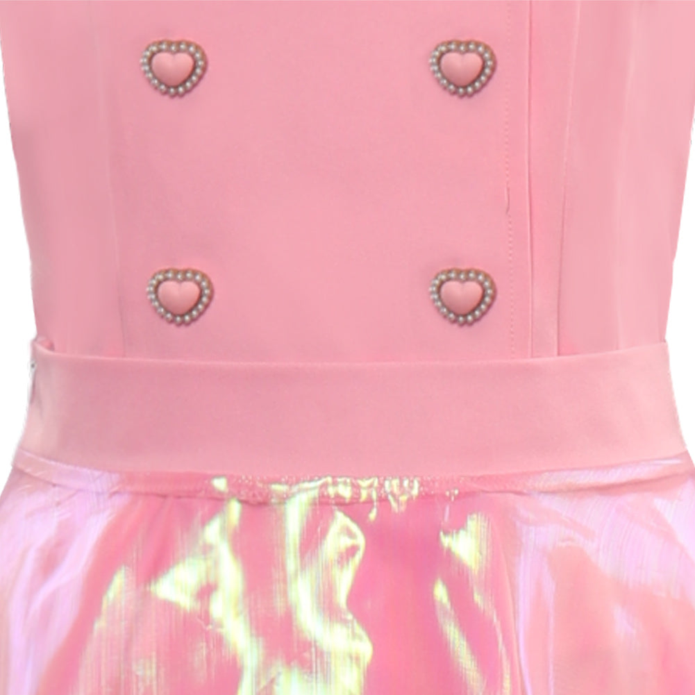 Barbie Film 2023 Cosplay rosa Kleid Halloween Karneval Outfits 2tlg. originelles Kleid