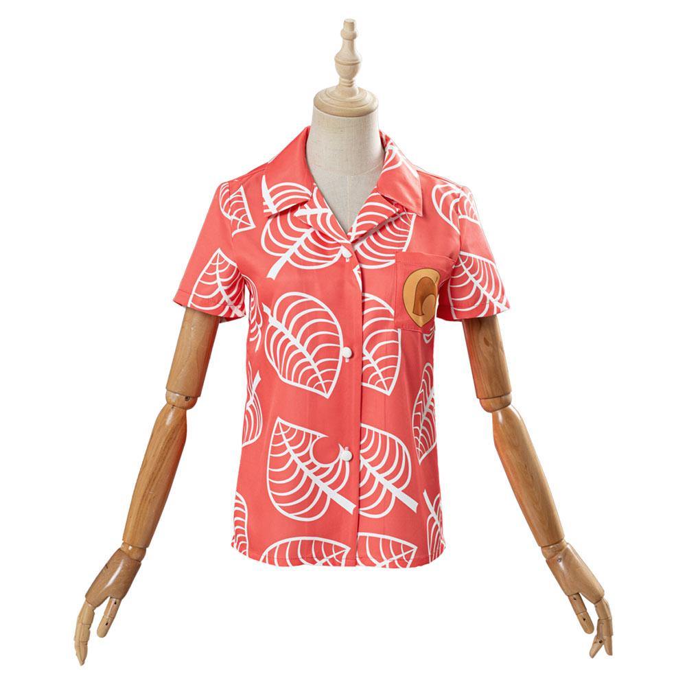 Animal Crossing Isabelle T-Shirt Oberteil Hemd Sommer T-Shirt Cosplay Kostüm - cosplaycartde