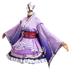 Genshin Impact Raiden Shogun Lolitakleid Cosplay Kostüm originell Halloween Kanreval Outfits