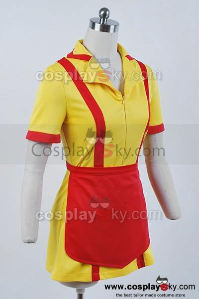 2 Broke Girls Max Caroline Kellnerinnen Uniform Kleid Cosplay Kostüm Karnival für Party Mottoparty - cosplaycartde