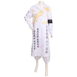 Japanese Bosozoku Cosplay Kostüm Weiße Outfits Halloween Karneval Kimono