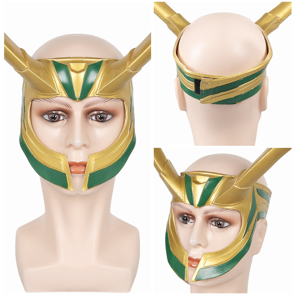 2023 Loki Helm Latex Maske Halloween Karneval Cosplay Requisite