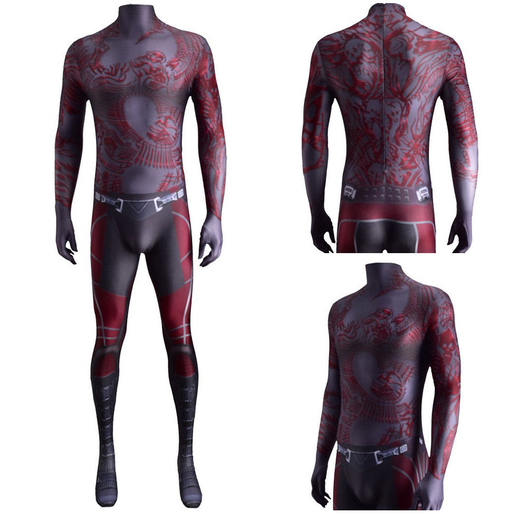 Guardians of the Galaxy the Destroyer Drax Overall Cosplay Jumpsuit Halloween Karneval Outfits