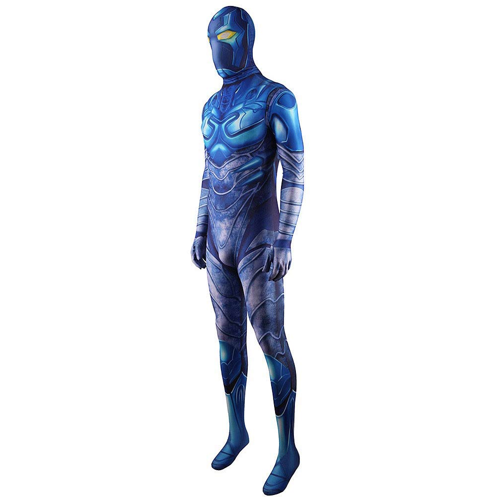 Blue Beetle Overall Cosplay Kostüm Halloween Karneval Jumpsuit