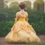 Kinder Mädchen Belle Prinzessin Belle Kleid Cosplay Kostüm Party Kleid Halloween Karneval Kleid