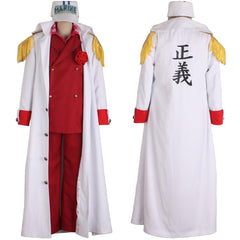 One Piece Akainu Sakazuki Kostüm Cosplay Halloween Karneval Outfits