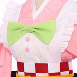 Demon Slayer Kimetsu no Yaiba Mitsuri Kanroji Kostüm Diestmädchen Cosplay Kostüm - cosplaycartde
