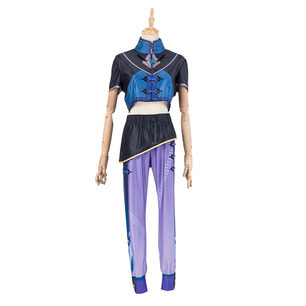 Genshin Impact Baizhu Cosplay Kostüm Halloween Karneval Outfits