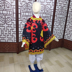 Kinder Demon Slayer Kamado Tanjuurou Kostüm Kimono Halloween Karneval Outfits