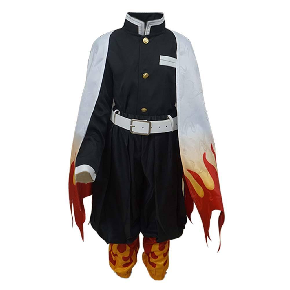 Kinder Kyojuro Rengoku Kostüm Demon Slayer Kimetsu no Yaiba Cosplay Halloween Karneval Kostüm - cosplaycartde