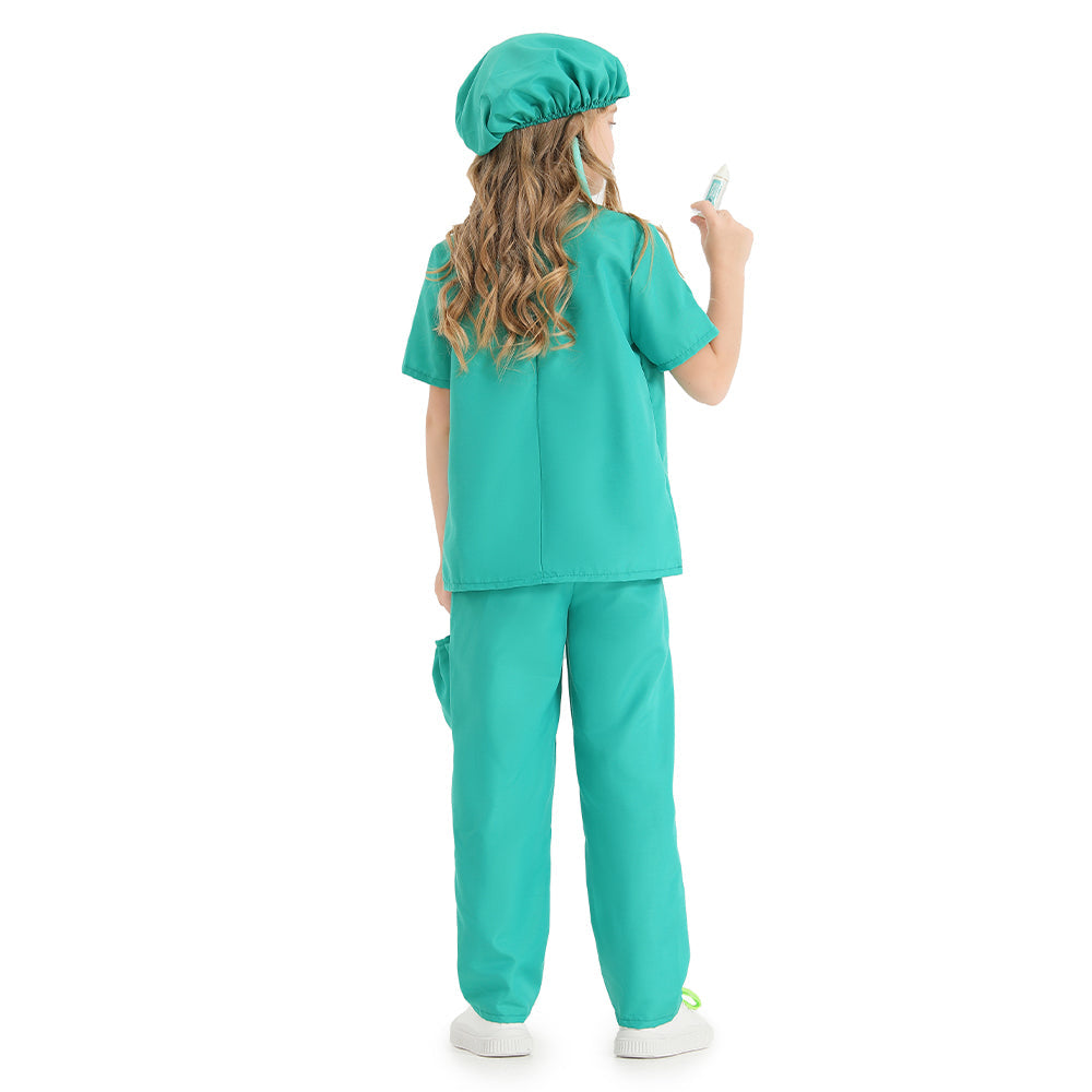 Kinder Doktor Cosplay Kostüm Outfits Halloween Karneval Party Verkleidung Anzug