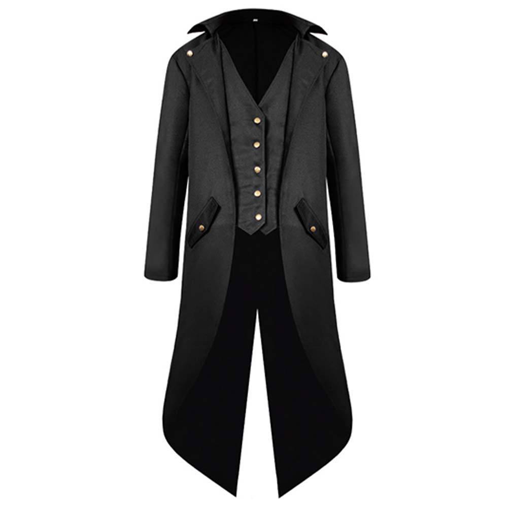 Herren Mittelalter Langarm gotisch Viktorianischen Jacke Blazer Steampunk Herren Smokingmantel Cosplay Kostüme für Karneval - Karnevalkostüme