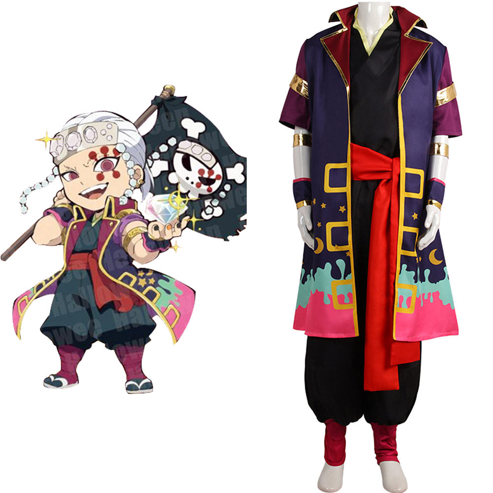 Demon Slayer Uzui Tengen Cosplay Kostüm Halloween Karneval Outfits