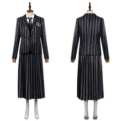 Addams Cosplay School Uniform Halloween Karneval Outfits