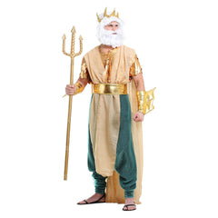 König Triton Kostüm Arielle, die Meerjungfrau Cosplay Halloween Karneval Outfits