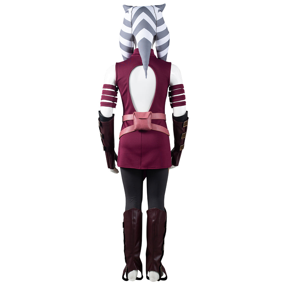 The Clone Wars Kinder Ahsoka Tano Cosplay Kostüm Halloween Karneval Outfits