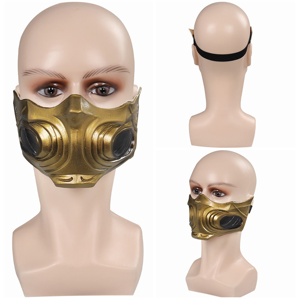 Mortal Kombat Scorpion Latex Maske Full Scorpion Man Cosplay Requisite