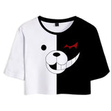 Danganronpa Monokuma Damen T-Shirt Shots Set Sommer T-Shirts Damen Oberteil Kurzarm - cosplaycartde