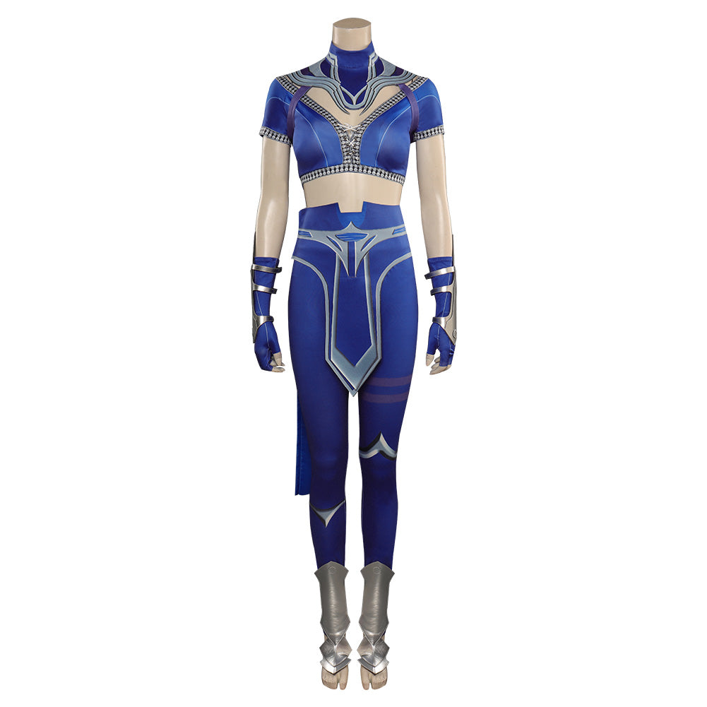 Spiel Kitana Mortal Kombat MK Cosplay Kostüm Halloween Karneval Outfits