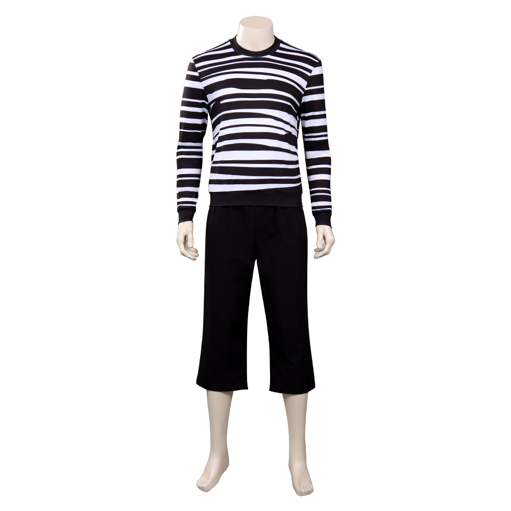 Addams Cosplay Pugsley Addams Kostüm Halloween Karneval Outfits