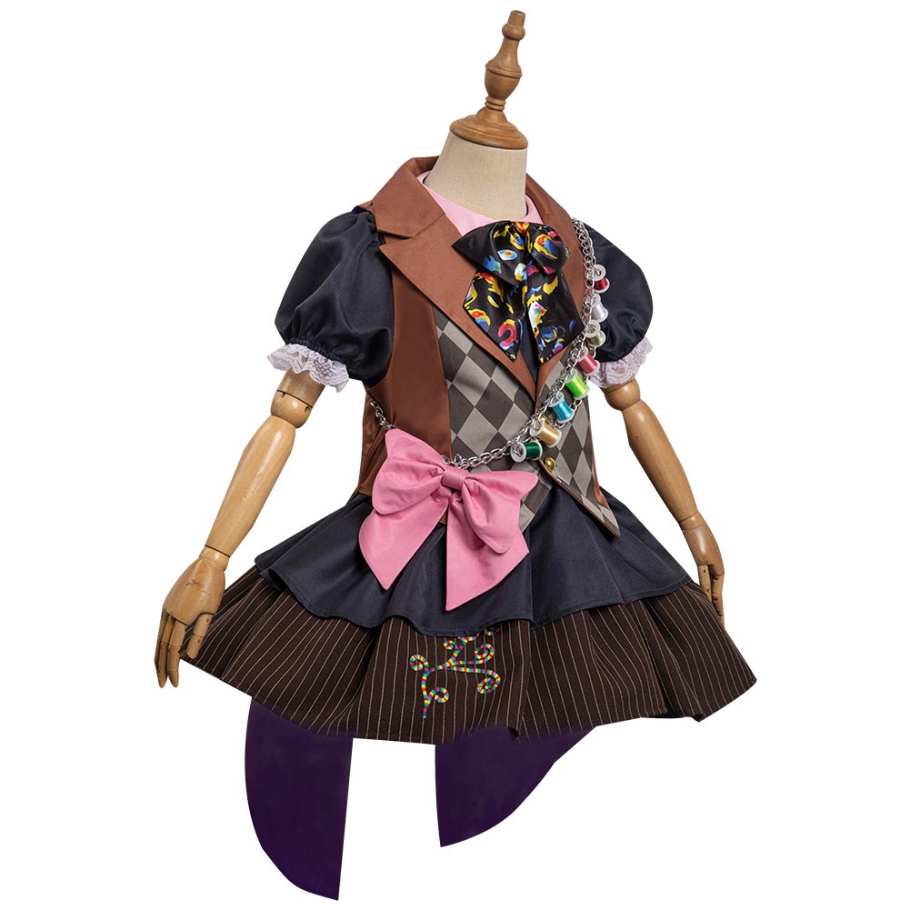 Kinder Alice in Wonderland Mad Hatter Tarrant Hightopp originelle Cosplay Kostüm Halloween Karneval Outfits