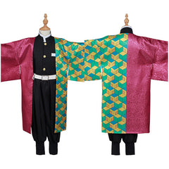 Demon Slayer Kimetsu no Yaiba Tomioka Giyuu Kinder Kimono Cosplay Halloween Karneval Kostüm - cosplaycartde