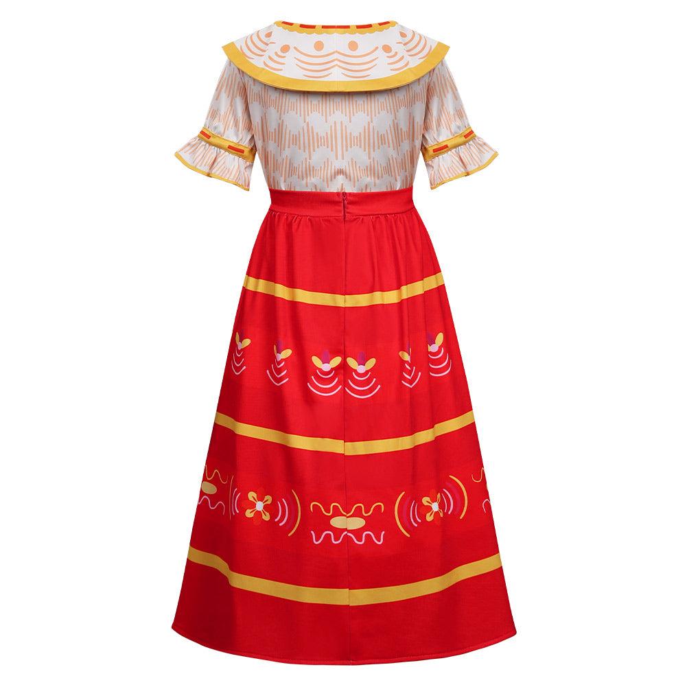 Kinder Encanto Dolores Madrigal Cosplay Kostüm Outfits Halloween Karneval Kleid