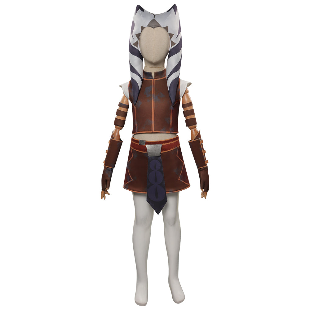 Kinder Tales of the Jedi Cosplay Ahsoka Tano Kostüm Halloween Karneval Outfits