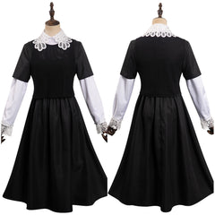 Wednesday Addams Wednesday Cosplay Kostüm Halloween Karneval schwarz Kleid