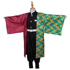 Demon Slayer Kimetsu no Yaiba Tomioka Giyuu Kinder Kimono Cosplay Halloween Karneval Kostüm - cosplaycartde