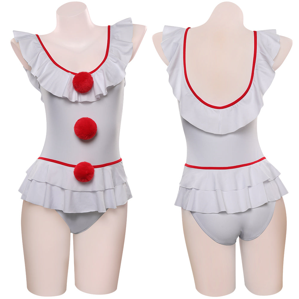 It Pennywise Sexy Jumpsuit Cosplay Badeanzug Halloween Karneval Kostüm