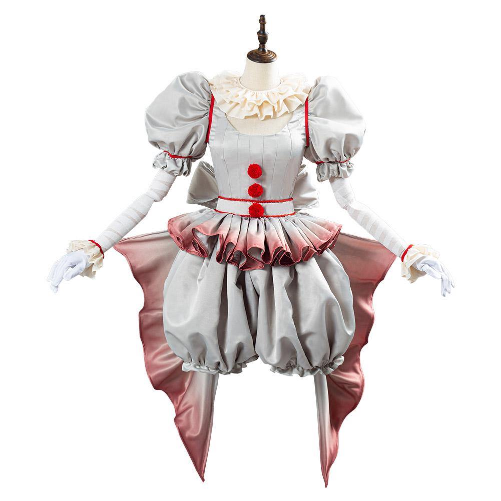 IT Pennywise The Clown Cosplay Kostüm Halloween Karneval weiblich Kostüm - cosplaycartde