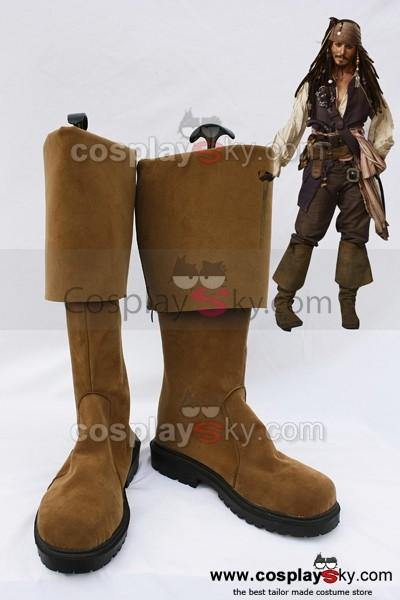 Pirates Of The Caribbean Fluch der Karibik Jack Sparrow Cosplay Schuhe - cosplaycartde